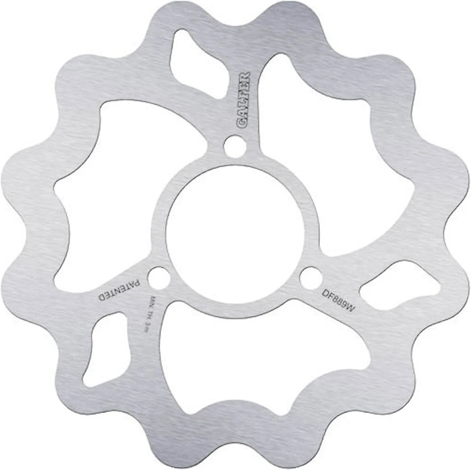 Rear Fixed Wave Brake Disc - Galfer Compatible With Motorhispania Mh 10 Pro 125 Lc (2012)