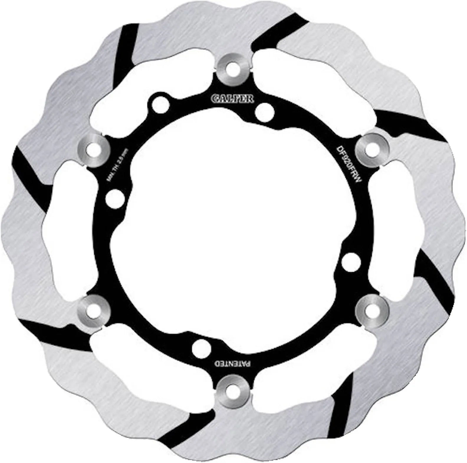 Front Floating Grooved Wave Brake Disc - Galfer Compatible With Sherco 250 Se-R Fork Wp (2014)