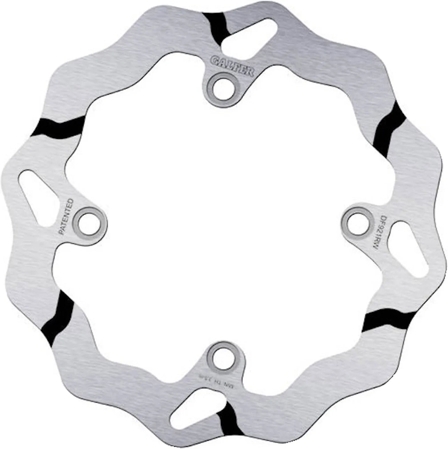 Rear Fixed Grooved Wave Brake Disc - Galfer Compatible With Sherco 250 Se-R Fork Wp (2014)