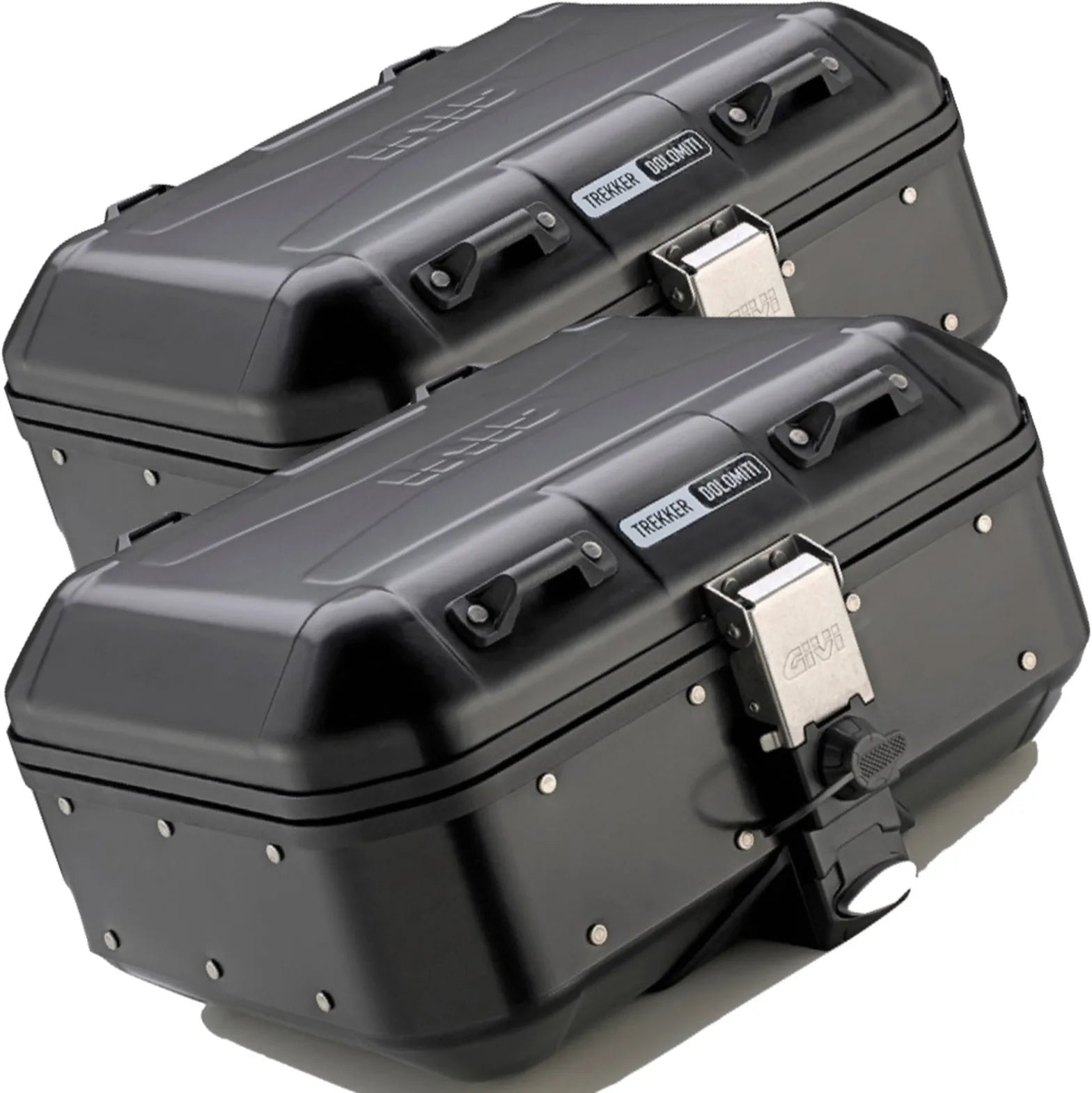 Maletas Laterales Monokey Trekker Dolomiti Aluminio Negro 60 Lt Trekker Dolomiti Aluminio - Givi Compatible Con Ktm 1290 Super Adventure R (2021-2024)