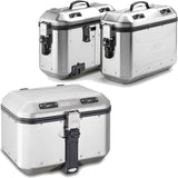 Baúl + Maletas Laterales Trekker Dolomiti Aluminio 118 Lt Trekker Dolomiti Aluminio - Givi Compatible Con Honda Nc 700 X (2012-2013)