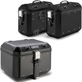 Trekker Dolomiti Aluminium Black Top Case + Side Cases - 118 Lt Trekker Dolomiti Aluminium - Givi Compatible With Benelli Trk 702 X (2023-2024)