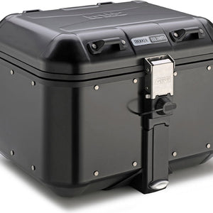 Monokey Trekker Dolomiti Black Aluminium Top Case - 46 Lt Trekker Dolomiti Aluminium - Givi Compatible With Kawasaki Z 1000 Sx (2017-2019)