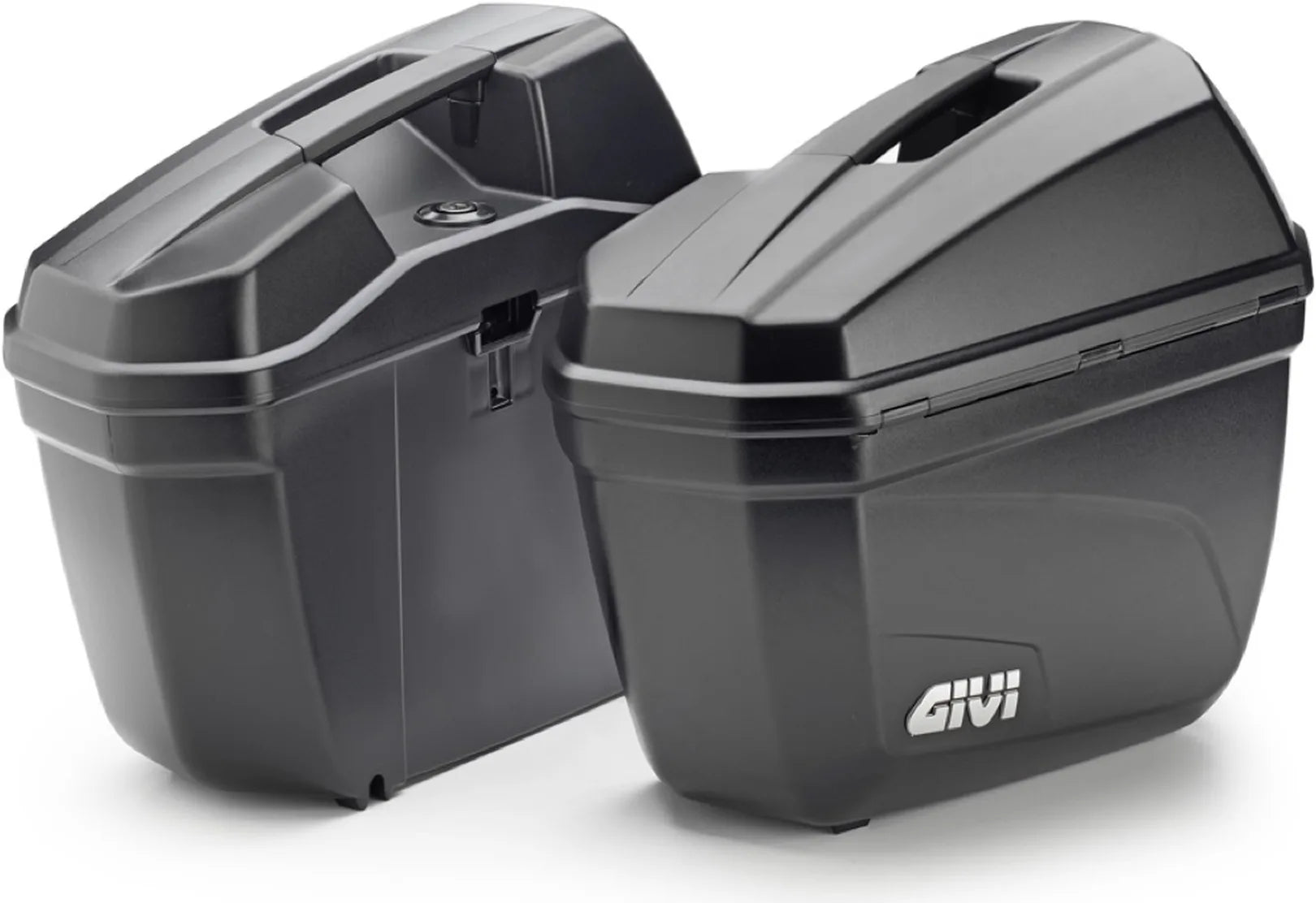 Maletas Laterales Monokey Negro 44 Lt Plastico - Givi Compatible Con Royal Enfield Interceptor 650 (2019-2024)