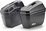 Monokey Black Side Cases - 44 Lt Technopolymer - Givi Compatible With Suzuki Gsx 650 F (2008-2014)