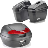 Baúl + Maletas Laterales Vision Negro 78 Lt Vision Plastico - Givi Compatible Con Honda Nc 750 X (2016-2020)