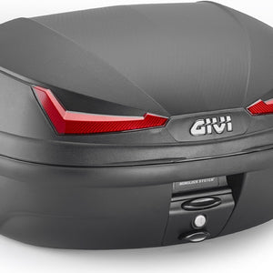 Monolock Simply Iv Black Top Case - 45 Lt Simply Iv Technopolymer - Givi Compatible With Kawasaki Z 1000 Sx (2017-2019)