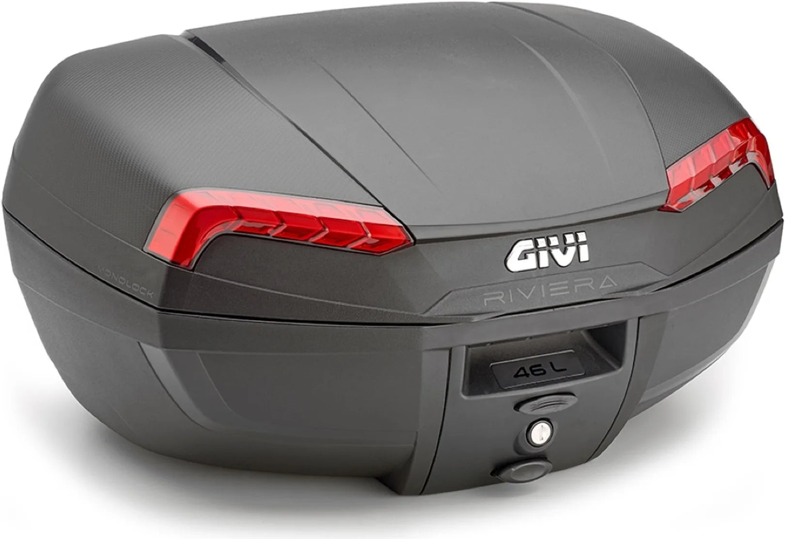 Baúl Monolock Riviera Negro 46 Lt Riviera Plastico - Givi Compatible Con Ktm 890 Smt (2023-2024)