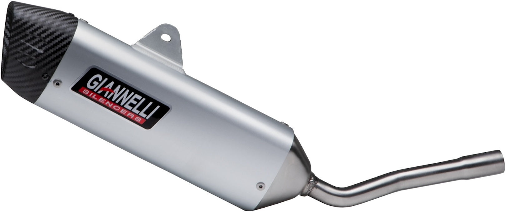 Exhaust Tip With Noise Certification Sonic Aluminium - Giannelli Compatible With Vent Moto Derapage 50 (2021)