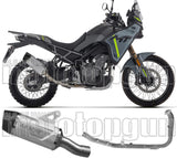 Sistema De Escape Completo Sin Catalizador Y Con Homologación Acústica Indy-Race Evo Titanio Fondo Carby - Arrow Special Parts Compatible Con Cfmoto 450 Mt (2025-2026)