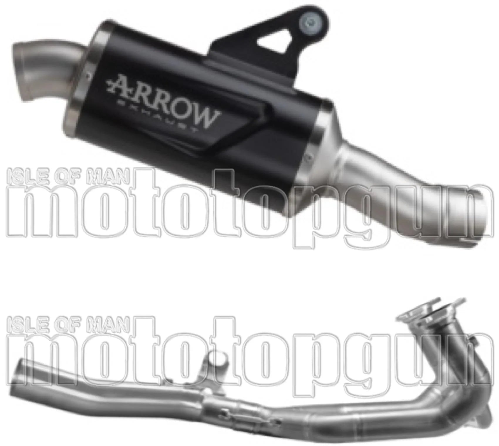 Sistema De Escape Completo Sin Catalizador Y Con Homologación Acústica Indy-Race Aluminio Negro Fondo Acero - Arrow Special Parts Compatible Con Bmw R 1300 (2025-2026)