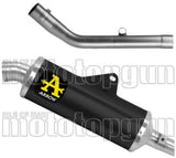 Non-Catalytic Exhaust Tip With Sound Certification Indy-Race Black Aluminium Body And Steel Cap - Arrow Special Parts Compatible With Kove 450 Rally (2023-2024)