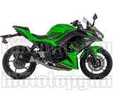 Sistema De Escape Completo Sin Catalizador Y Con Homologación Acústica Veloce Aluminio Negro Fondo Carby - Arrow Special Parts Compatible Con Kawasaki Ninja 650 (2024-2026)