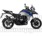 Tubo De Escape Con Homologación Acústica Indy-Race Aluminio Negro Carbono - Arrow Special Parts Compatible Con Qj Motor Srt 800 (2023-2024)