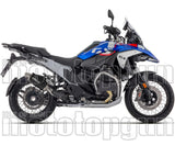 Tubo De Escape Con Homologación Acústica Indy-Race Aluminio Negro Fondo Acero - Arrow Special Parts Compatible Con Bmw R 1300 (2025-2026)