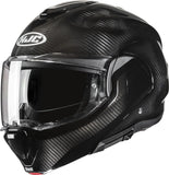 Casco Modular Para Moto Hjc F100 Carbon Carbon Fiber Negro Talla 09 L