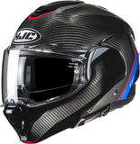 Casco Modular Para Moto Hjc F100 Carbon Carbon Fiber Mc21 Stan Talla 10 Xl