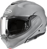Casco Modular Para Moto Hjc F100 Advanced Fiberglass Composite Gris Talla 11 Xxl