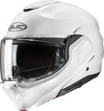 Casco Modular Para Moto Hjc F100 Advanced Fiberglass Composite Blanco Perlado Talla 06 Xs