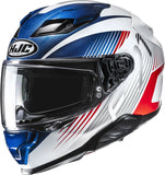 Casco Integral Para Moto Hjc F71 Advanced Fiberglass Mc21 Catos Talla 09 L