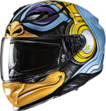 Casco Integral Para Moto Hjc F71 Advanced Fiberglass Mc23 Monkey Dj Talla 07 S
