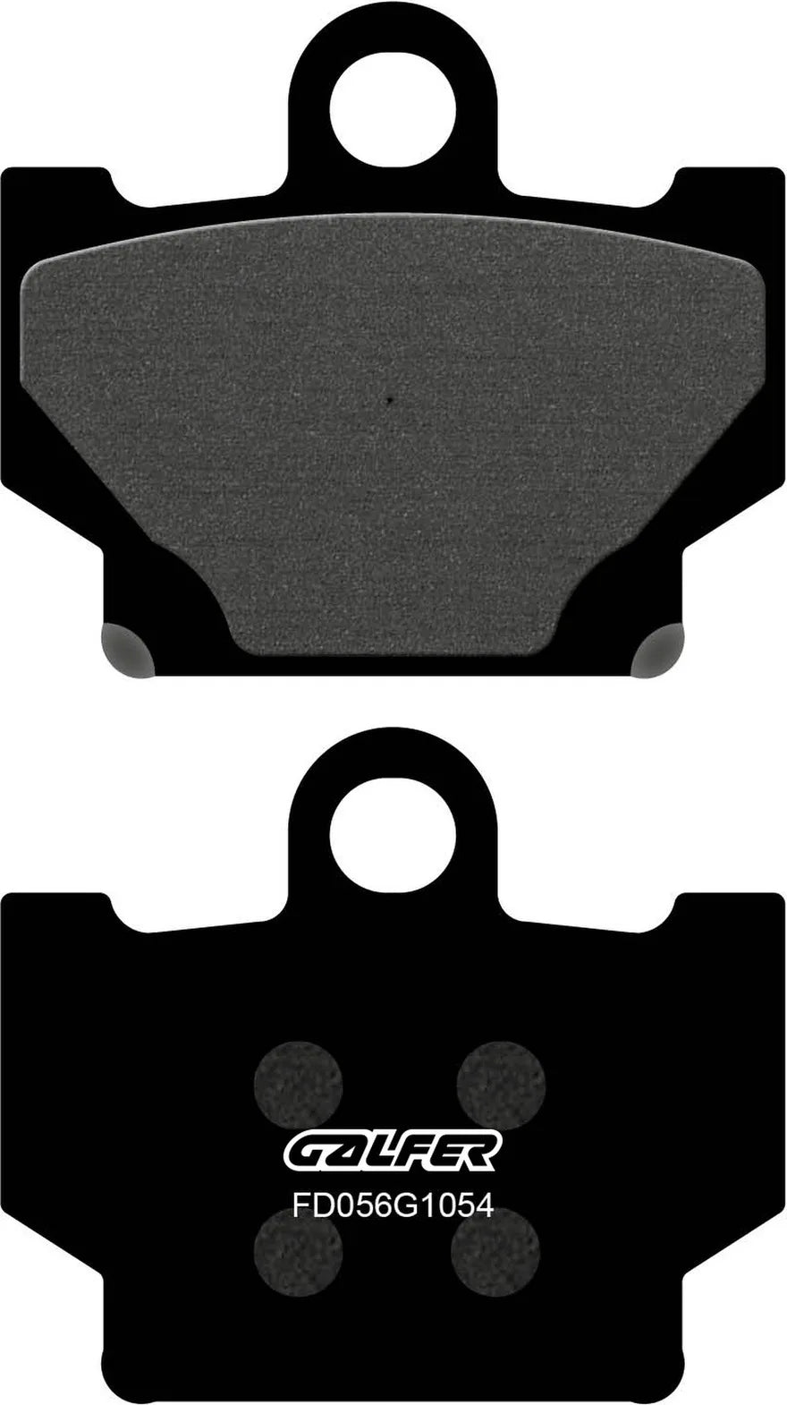Front Semi-Metal Brake Pads - Galfer Compatible With Yamaha Dt 80 Lc (1982-1984)