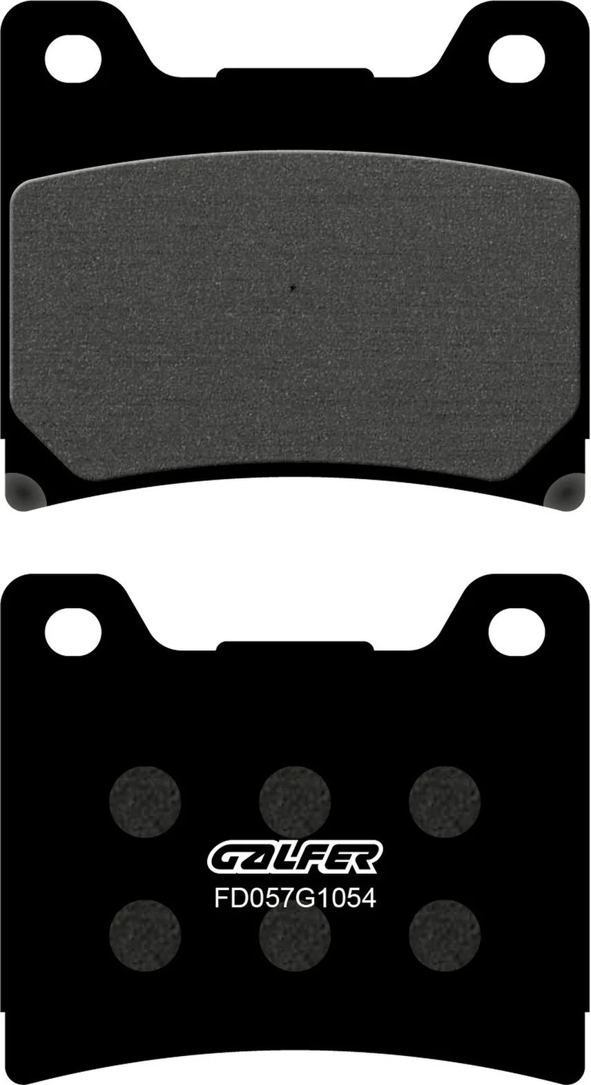 Front Semi-Metal Brake Pads - Galfer Compatible With Yamaha Xv 700 L Lc (1984)