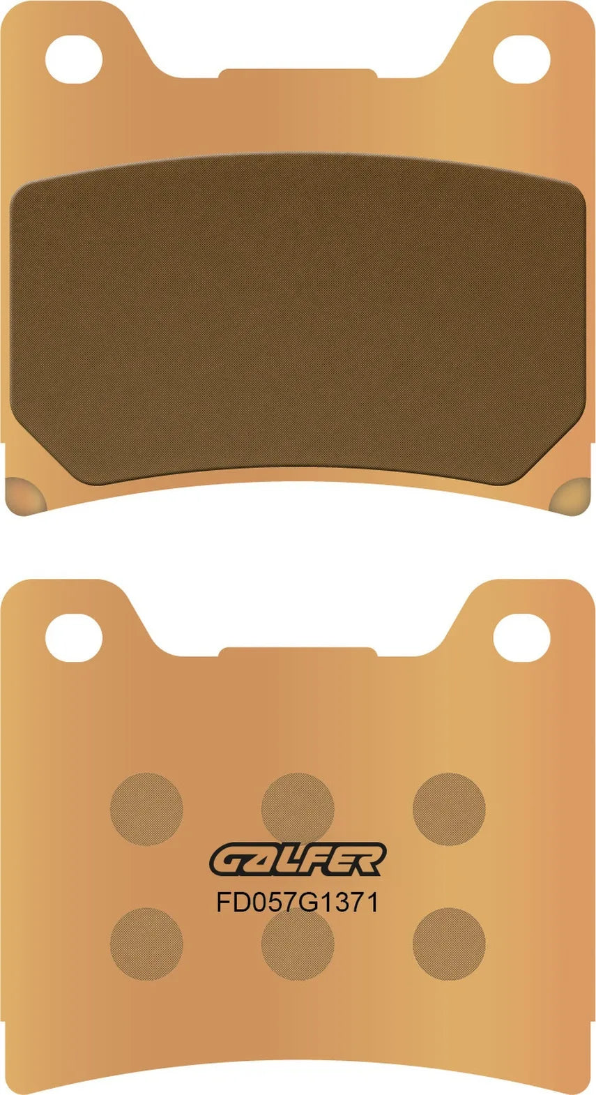 Rear Sintered Street Brake Pads - Galfer Compatible With Yamaha Yzf 750 R Sp (1993-1995)