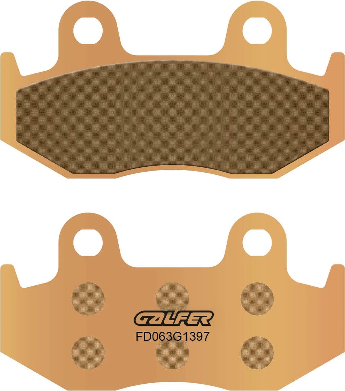 Rear Sintered Quads Brake Pads - Galfer Compatible With Hyosung St 7 700 (2010)