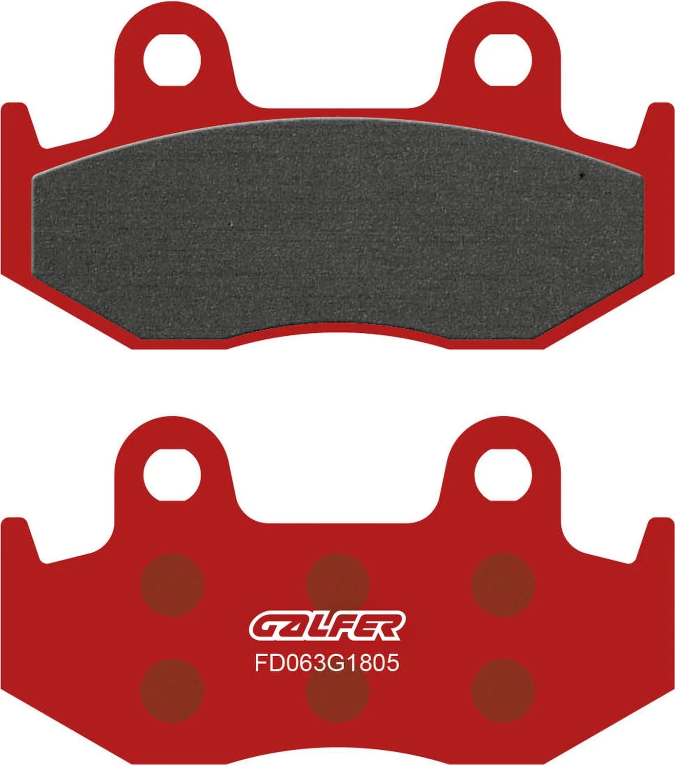 Rear Semi-Metal Trial Top Brake Pads - Galfer Compatible With Hyosung Aquila 700 Gv I (2010)