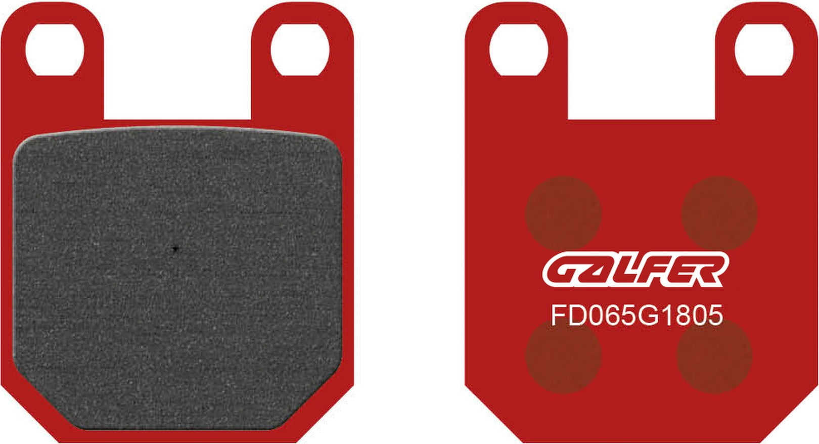 Rear Semi-Metal Trial Top Brake Pads - Galfer Compatible With Blata Enduro 125 (2007)