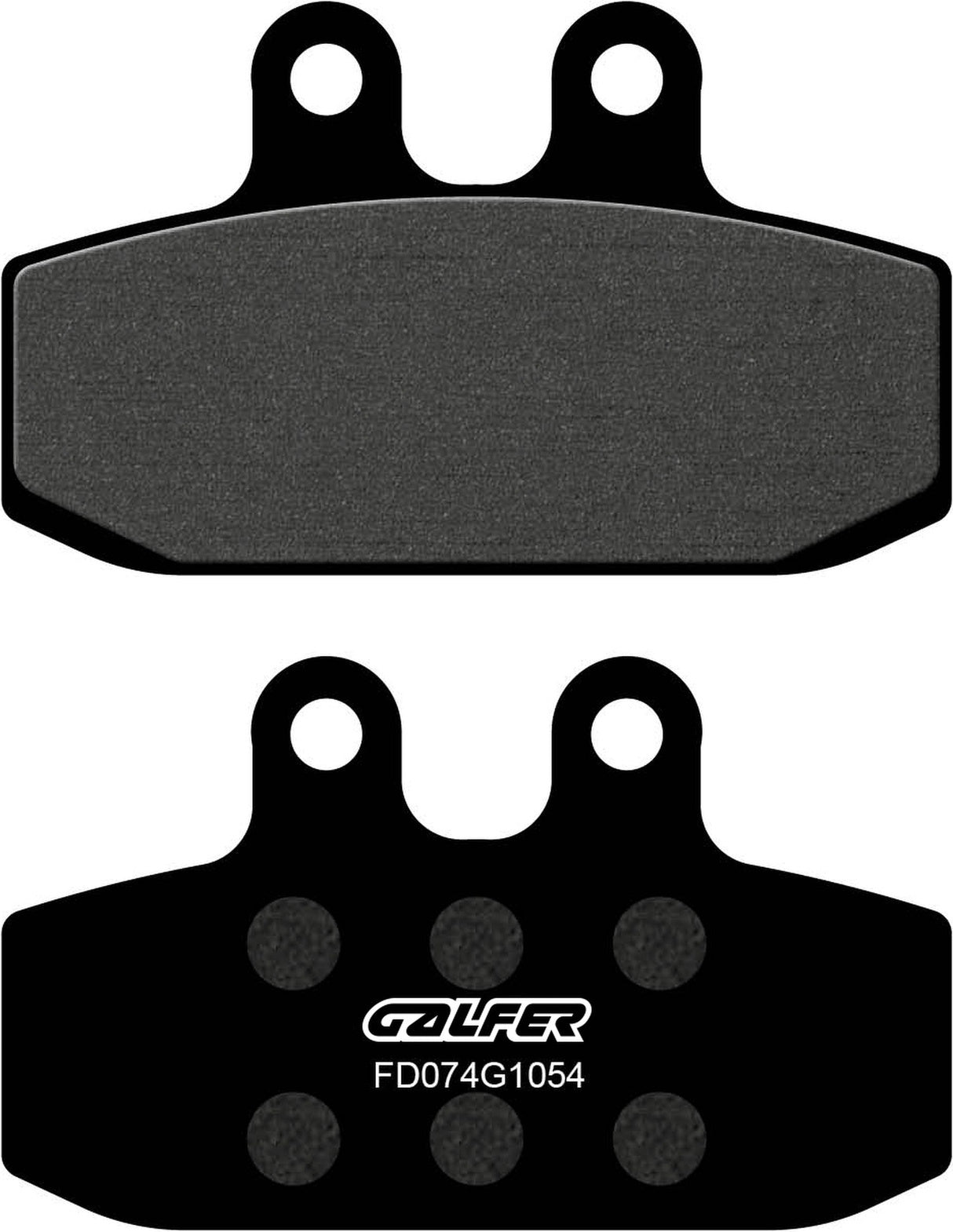 Front Semi-Metal Brake Pads - Galfer Compatible With Garelli 125 Gta 3 Fd (1987)