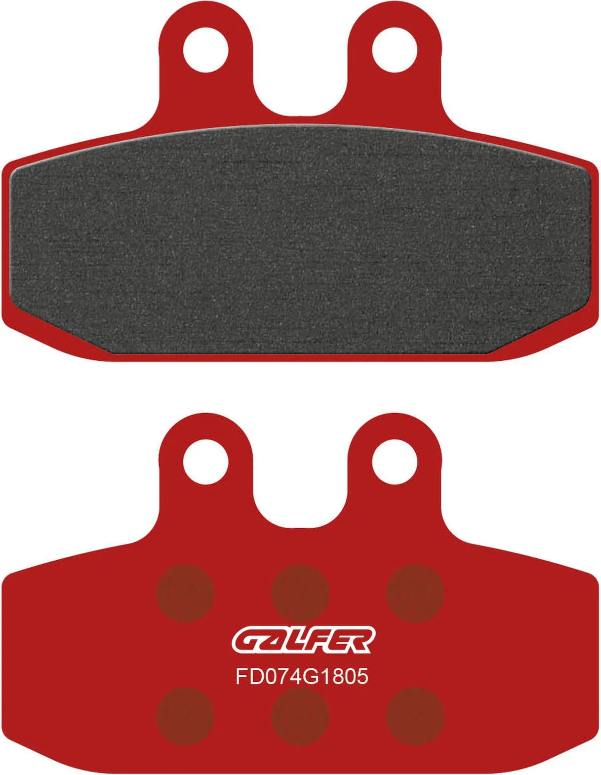 Front Semi-Metal Trial Top Brake Pads - Galfer Compatible With Malaguti Password 250 (2005-2006)