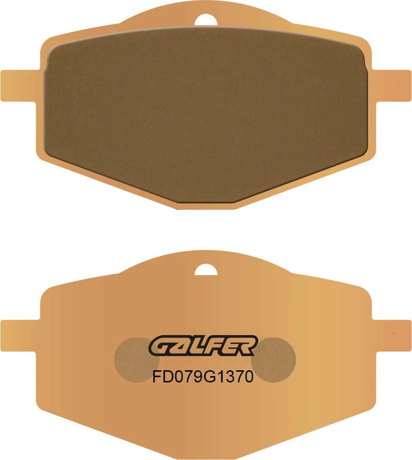 Rear Sintered Street Brake Pads - Galfer Compatible With Yamaha Ytz 250 N - S (1985-1986)