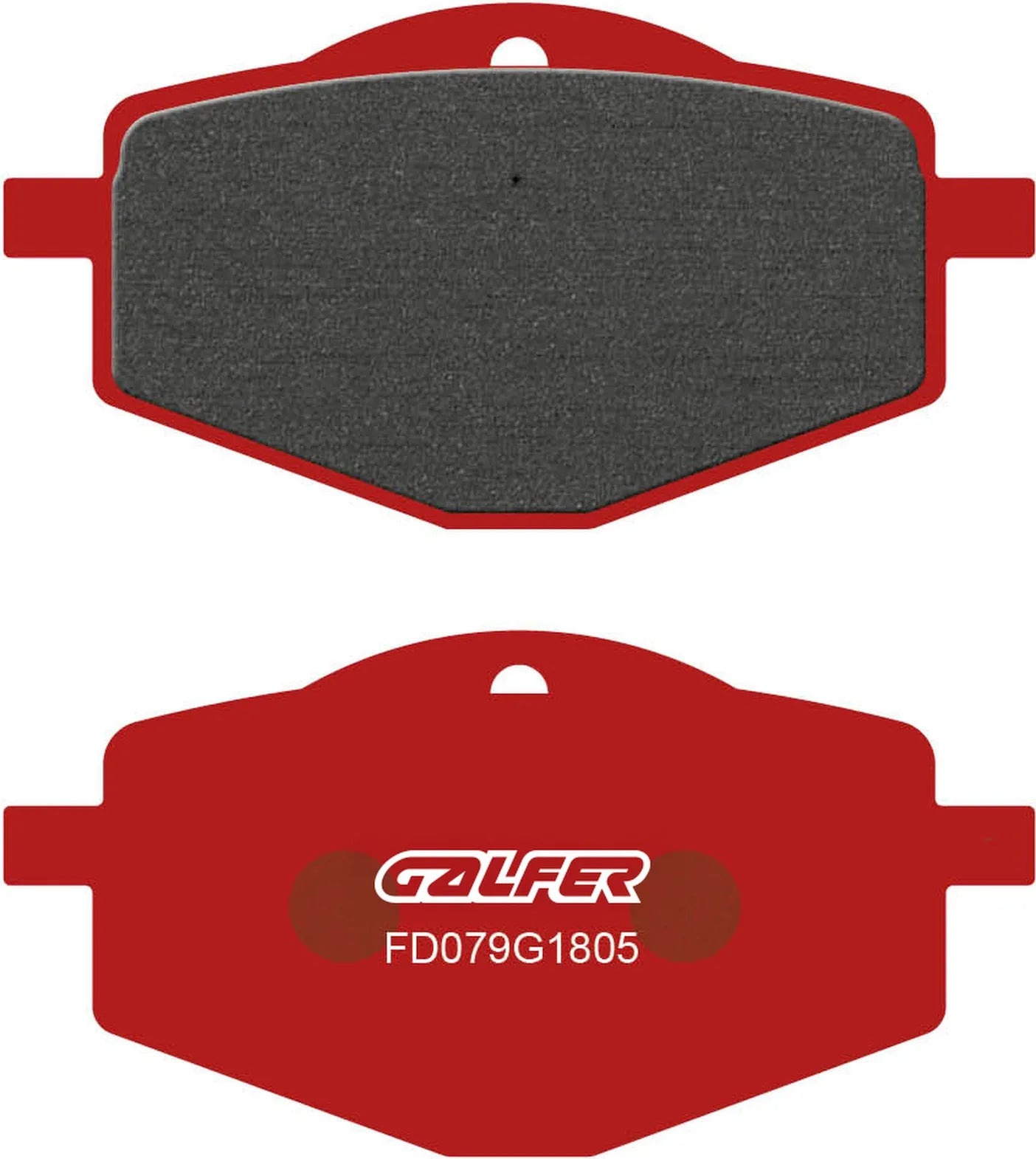Front Semi-Metal Trial Top Brake Pads - Galfer Compatible With Yamaha Ysr 50 T (1986-1992)