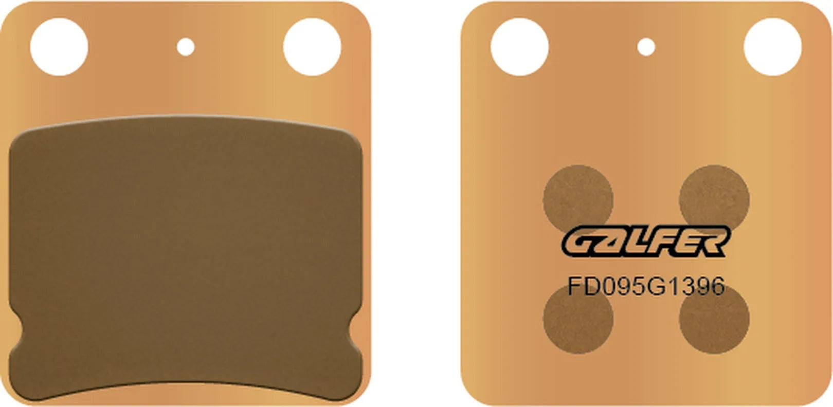 Rear Sintered Off-Road Brake Pads - Galfer Compatible With Hyosung Te 400 (2005)