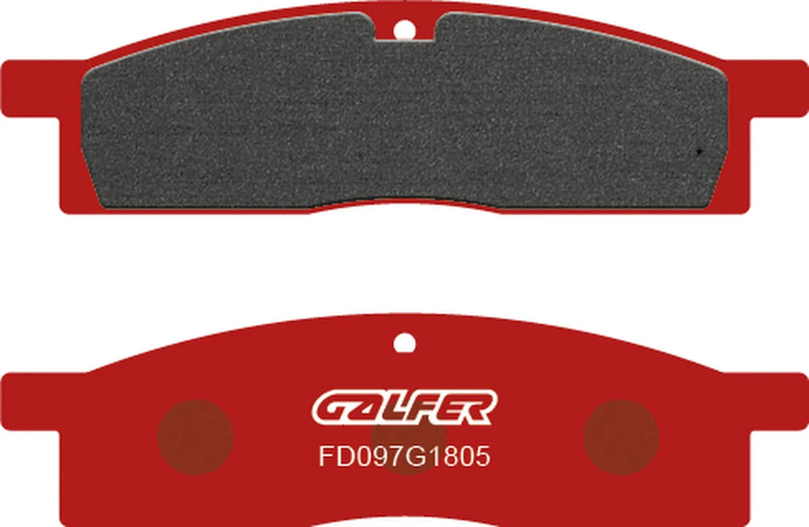 Front Semi-Metal Trial Top Brake Pads - Galfer Compatible With Yamaha Yz 80 (1993-2002)