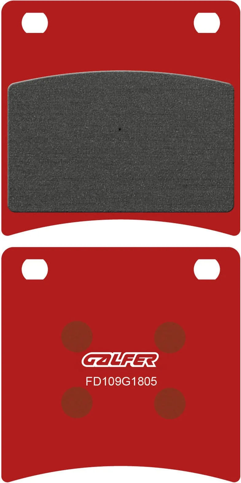 Front Semi-Metal Trial Top Brake Pads - Galfer Compatible With Suzuki Gsx 750 Fk (1989)