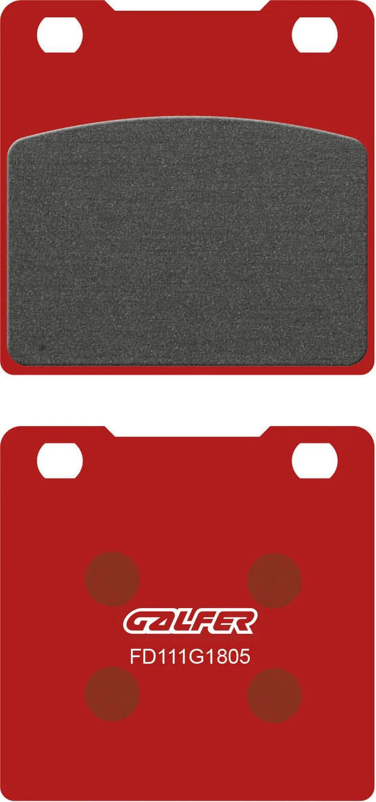 Rear Left Semi-Metal Trial Top Brake Pads - Galfer Compatible With Suzuki Gsx 750 F (1998)