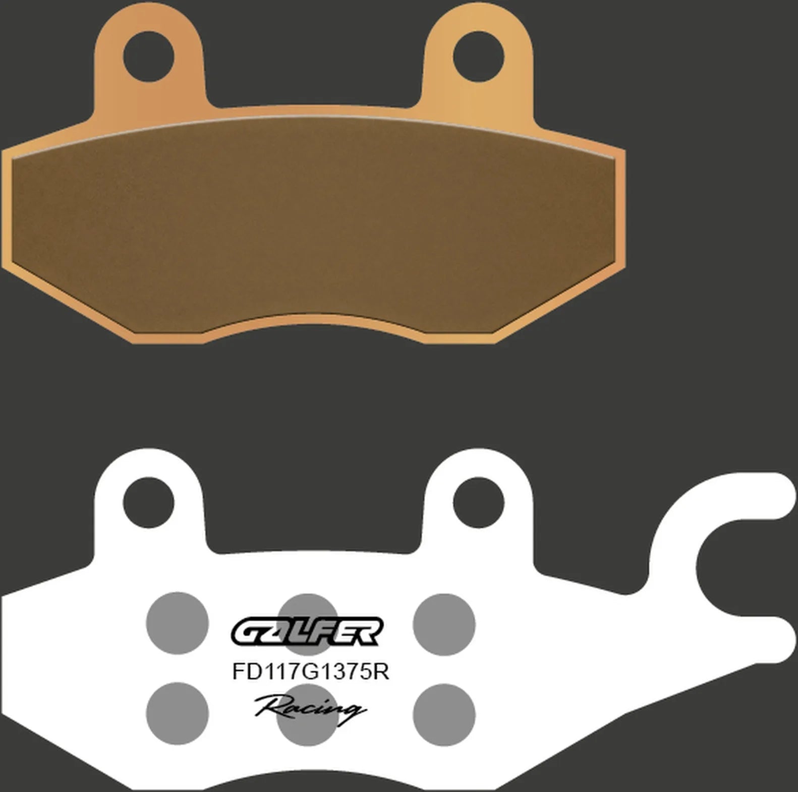 Rear Sintered Sport Racing Brake Pads - Galfer Compatible With Lifan Lf 200 Gy 2 (2002-2011)