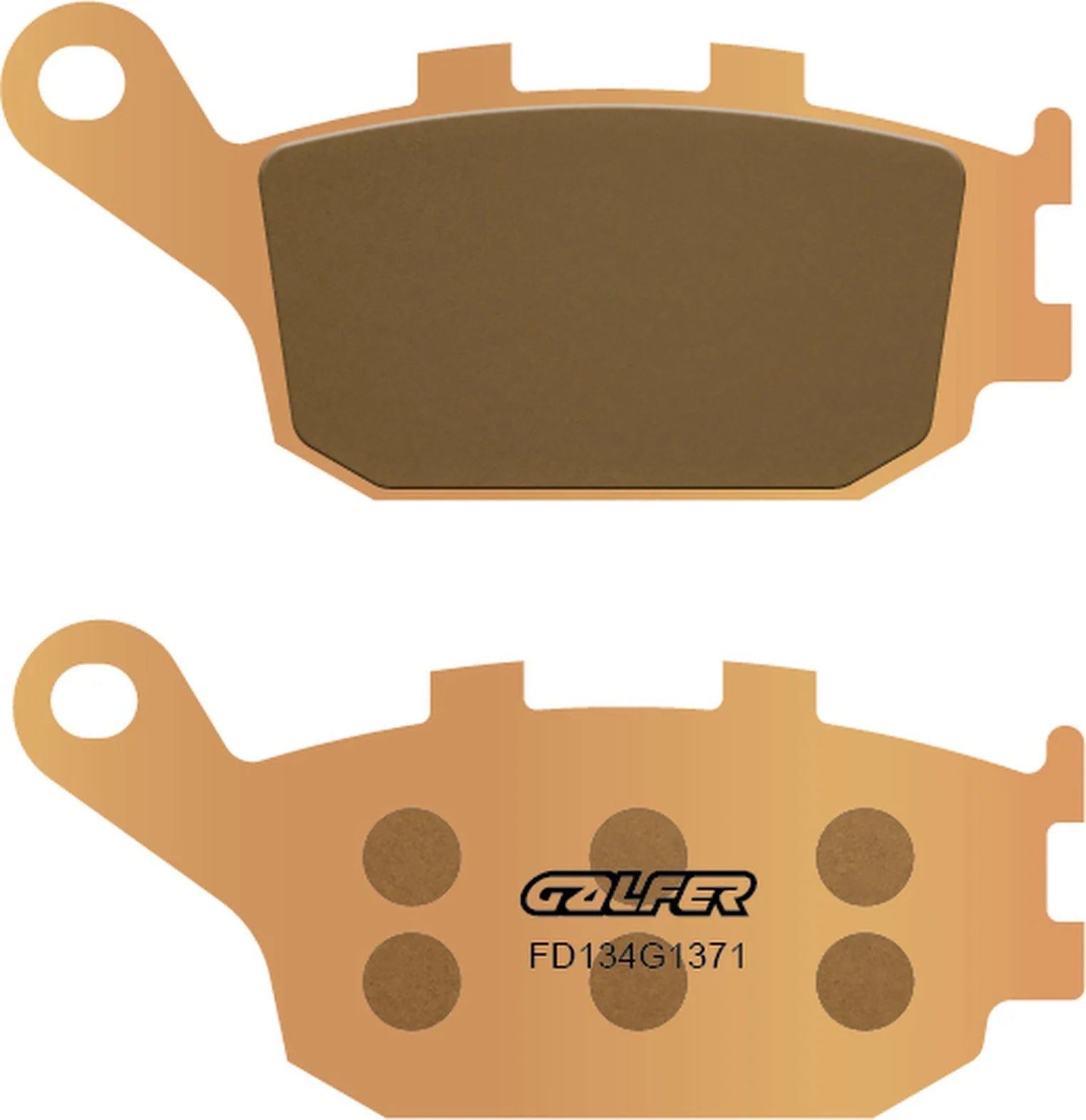 Rear Left Sintered Street Brake Pads - Galfer Compatible With Suzuki Dl 650 V-Strom (2004-2006)