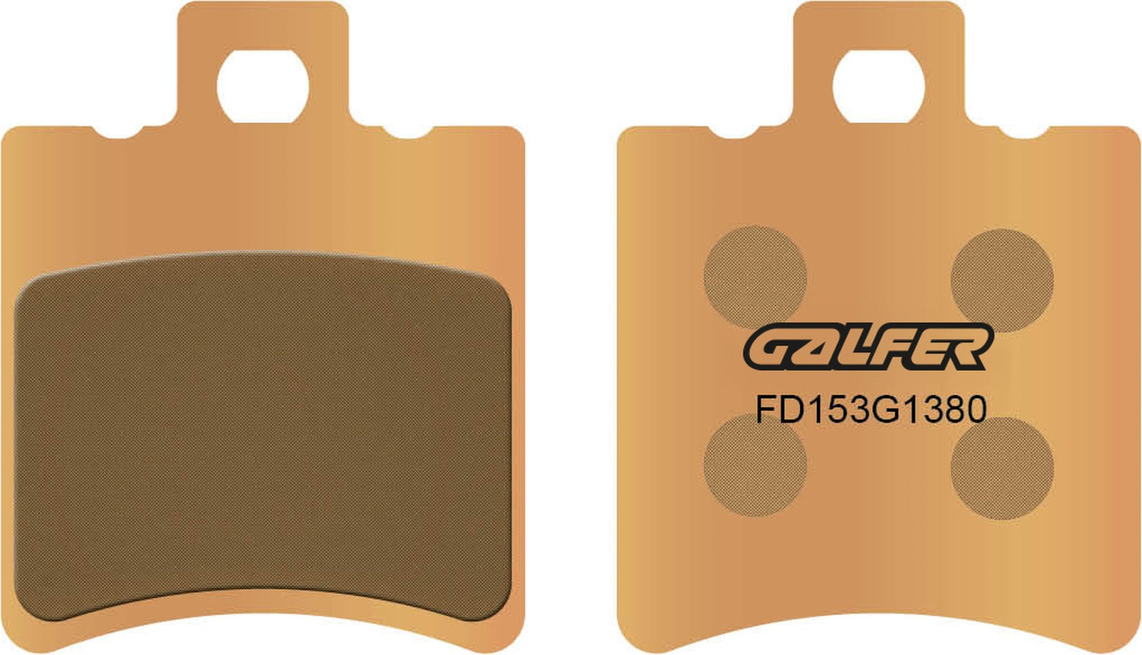Front Sintered Scooter Brake Pads - Galfer Compatible With Atala Hacker Lc 50 (1999)