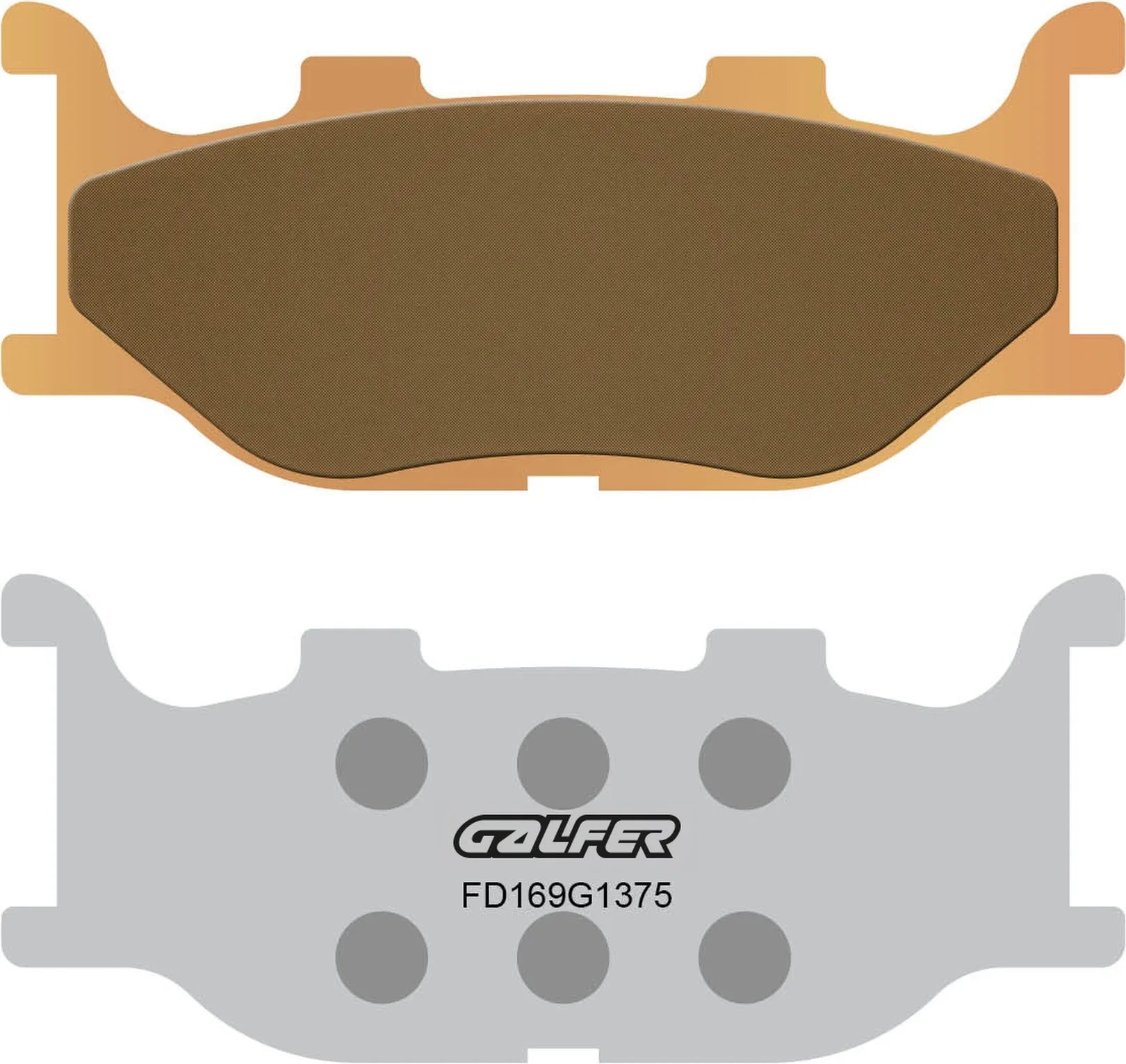 Front Sintered Sport Brake Pads - Galfer Compatible With Italjet Jupiter 250 (2002)