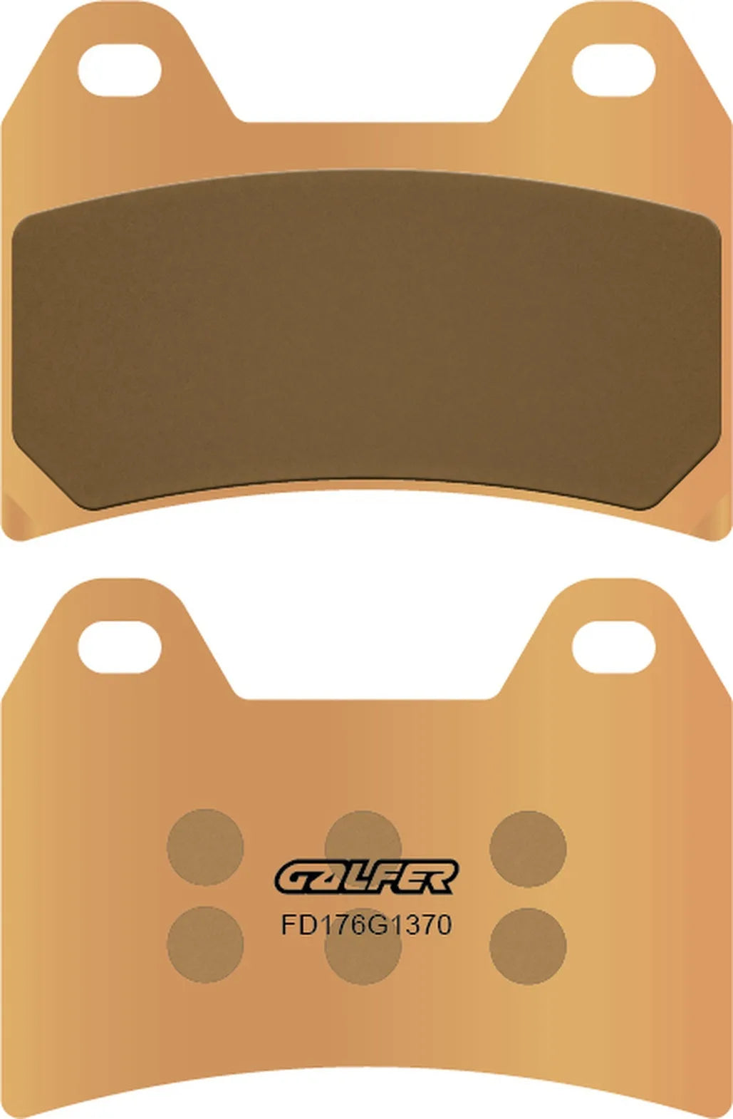 Front Sintered Street Brake Pads - Galfer Compatible With Hyosung St 7 700 (2010)