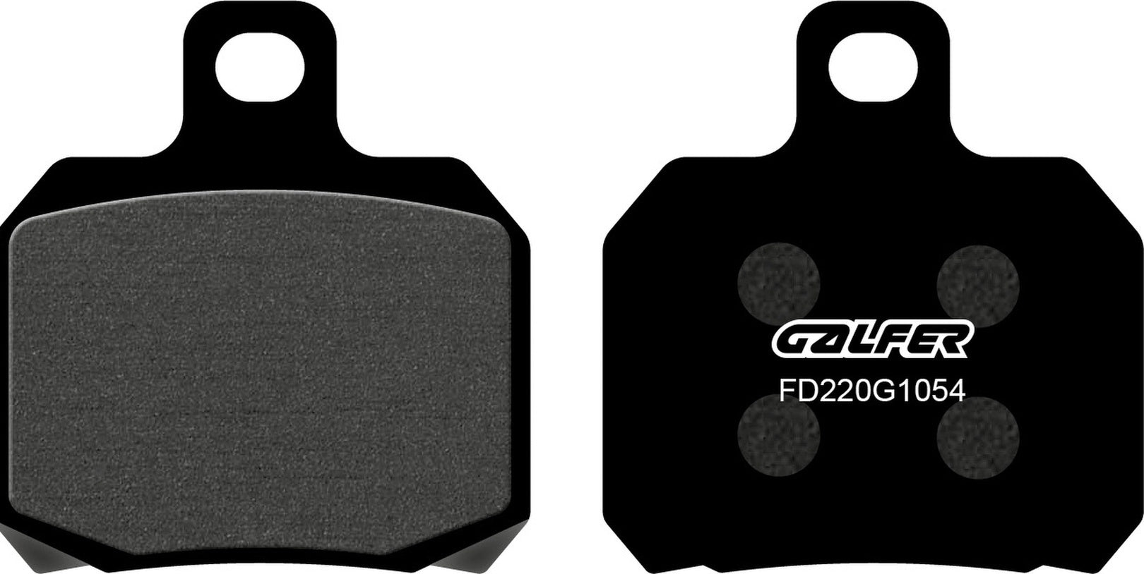 Rear Semi-Metal Brake Pads - Galfer Compatible With Adiva Ad 125 (2009)