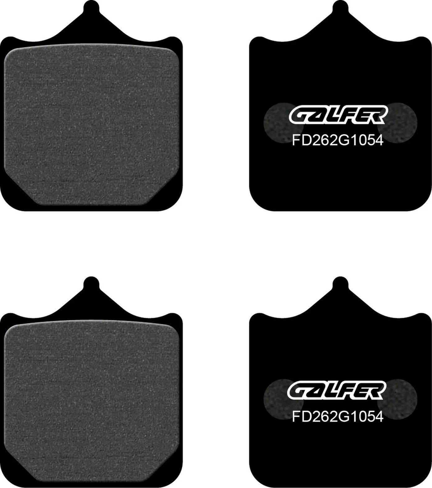 Pastillas De Freno Delantero Semimetálicas - Galfer Compatible Con Bimota Tesi 3D 1000 (2007)