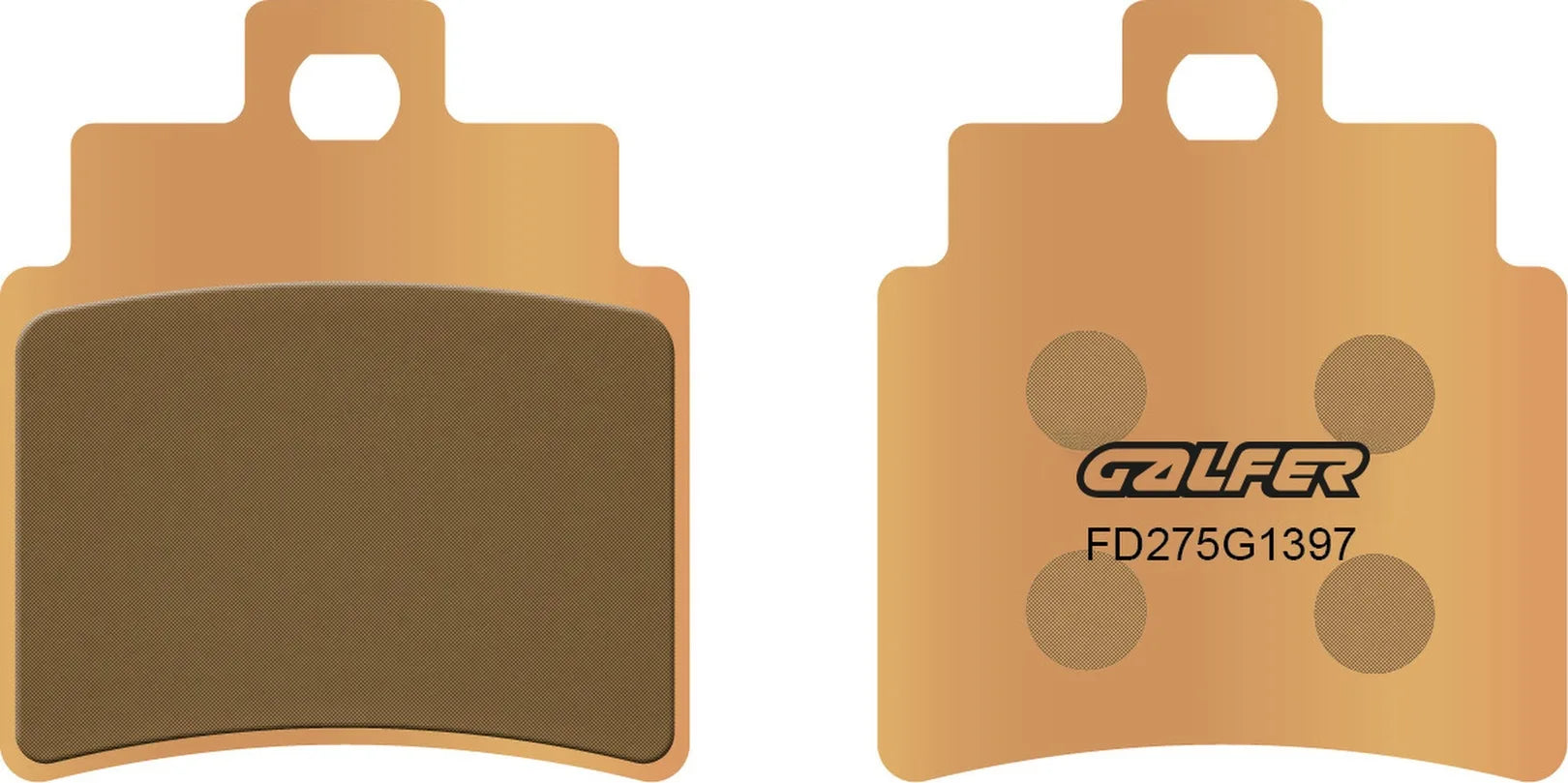 Pastillas De Freno Delantero Sinterizadas Quads - Galfer Compatible Con Daelim S3 125 Fi (2010-2011)
