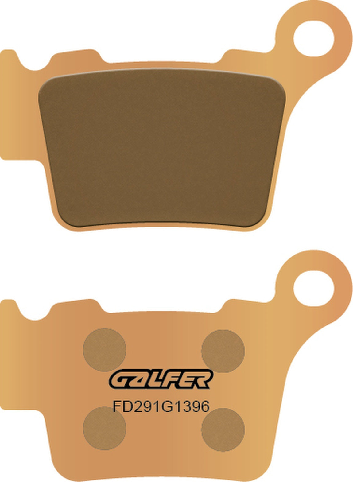 Rear Sintered Off-Road Brake Pads - Galfer Compatible With Husaberg 450 Fe (2012)