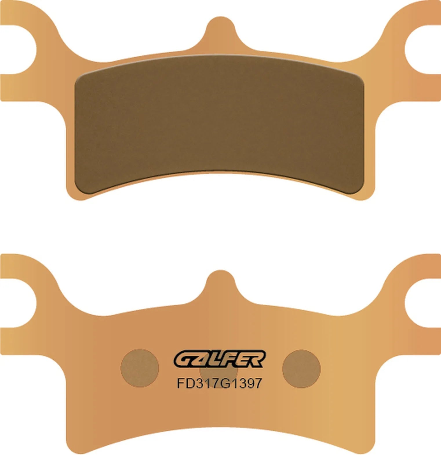 Rear Sintered Quads Brake Pads - Galfer Compatible With Polaris Scrambler 500 4X4 (2007)