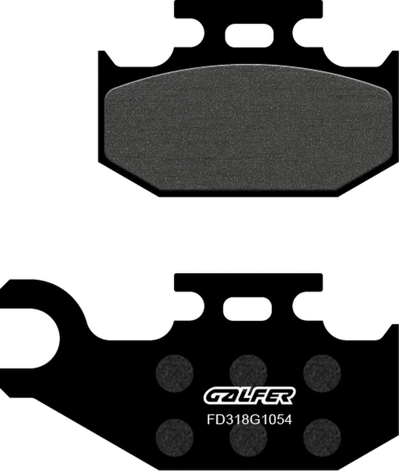Front Right Semi-Metal Brake Pads - Galfer Compatible With Cannondale Cannibal 440 (2002)